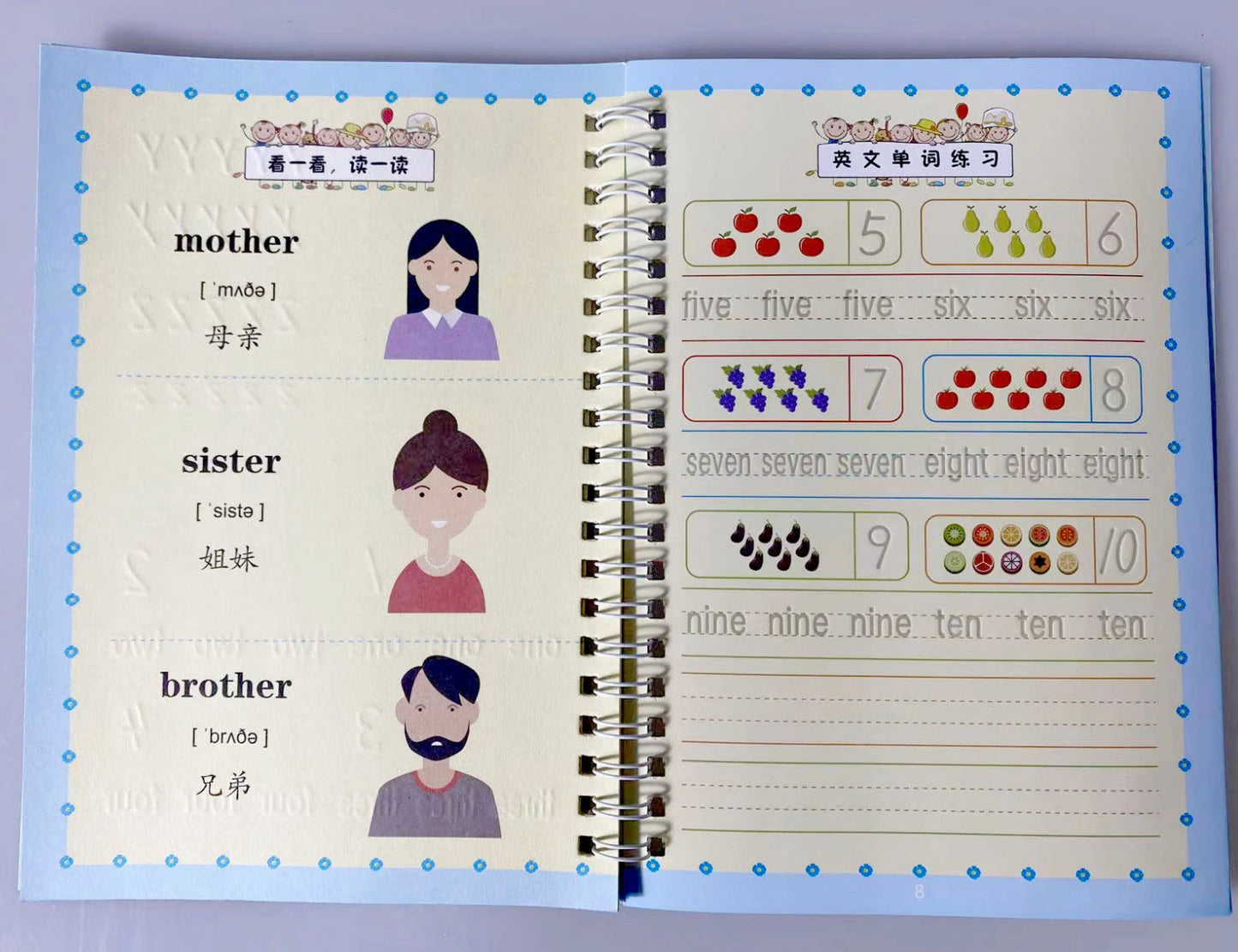 Cahiers d’écritures Montessori (Différentes langues)