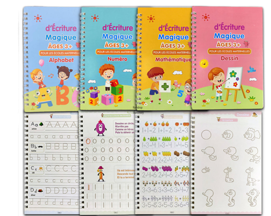 Cahiers d’écritures Montessori (Différentes langues)
