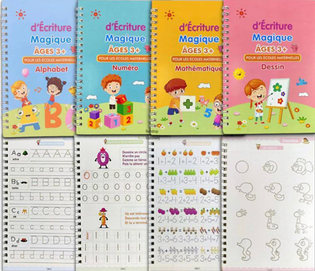Cahiers d’écritures Montessori (Différentes langues)