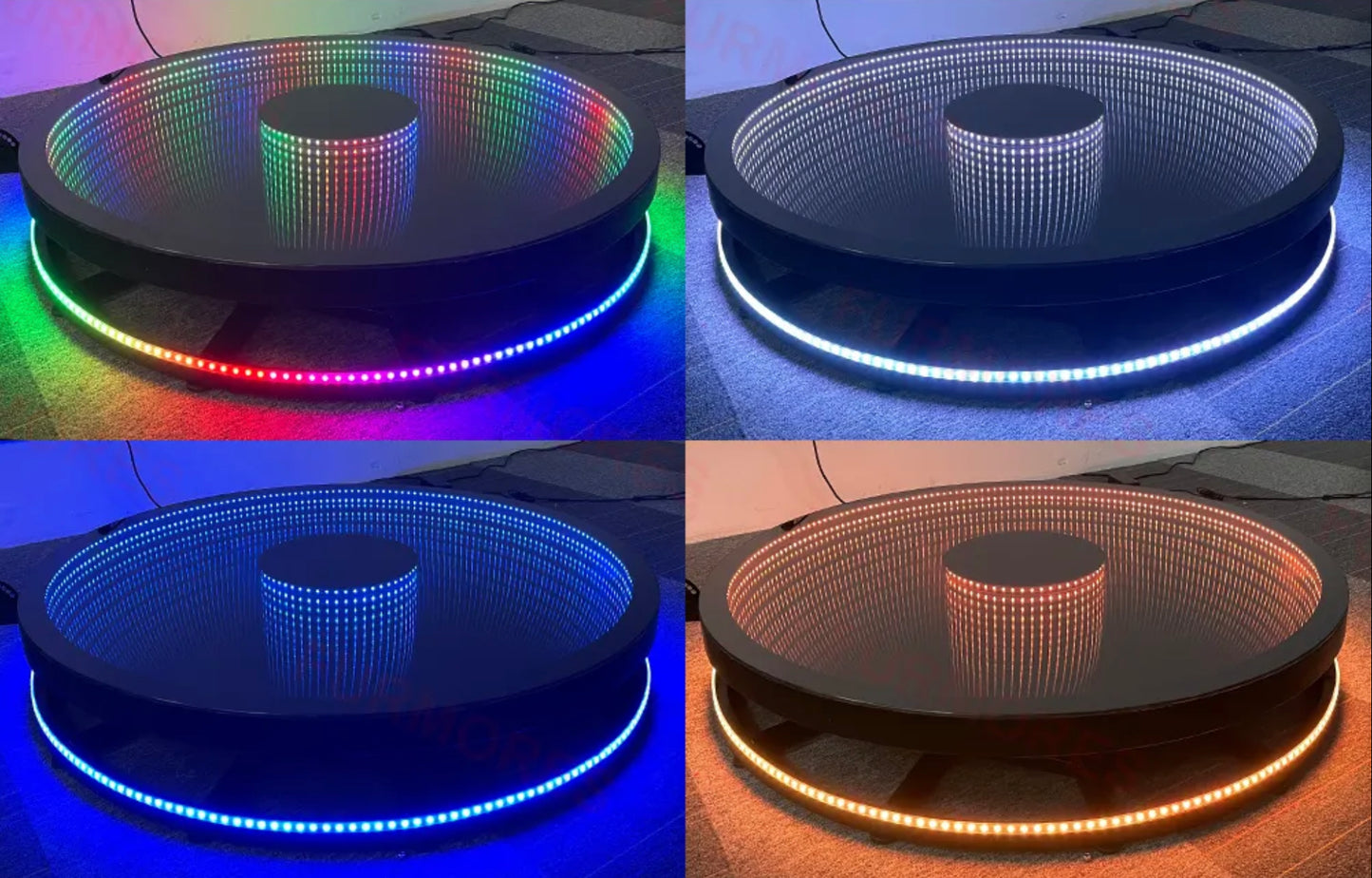 Vidéo Booth 360 - Verre trempé LED (80 cm)